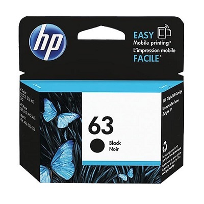 Inkjet Cartridge-Hp #63 Black