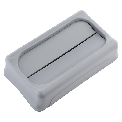 Garbage Container Lid-Slim Jim, Swing Lid, Grey