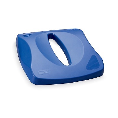 Recycling Container Lid-Brute Square, Paper Lid, Blue