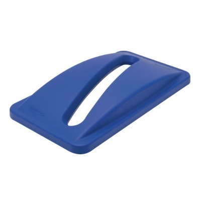Recycling Container Lid-Slim Jim, Blue With Slot