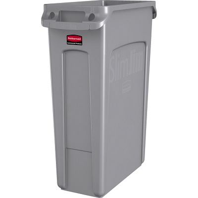 Garbage Container-Slim Jim Plastic, 87.1L Grey