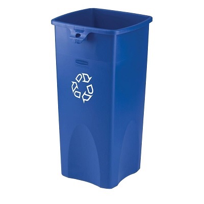 Garbage Container-Untouchable Square, 87.1L Blue Recycling