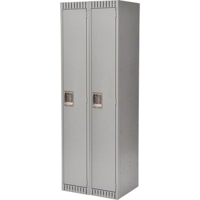 Locker-Basic Style, 1 Tier 2 Bank 12" X18" X72", Grey