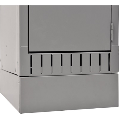 Locker Accessory-Recessed Base, Grey