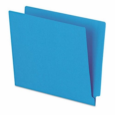 File Folder-End Tab, Letter Blue