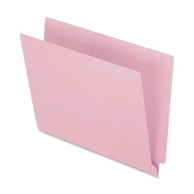File Folder-End Tab, Letter Pink