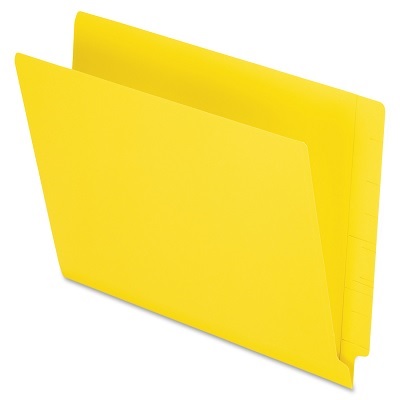 File Folder-End Tab, Letter Yellow