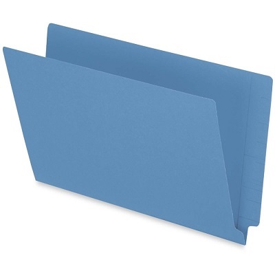 File Folder-End Tab, Legal Blue