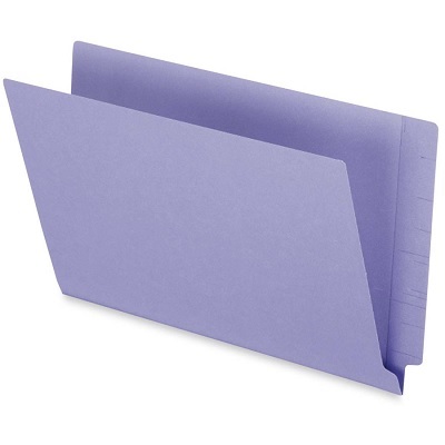 File Folder-End Tab, Legal Purple
