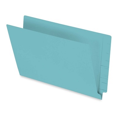 File Folder-End Tab, Legal Turquoise