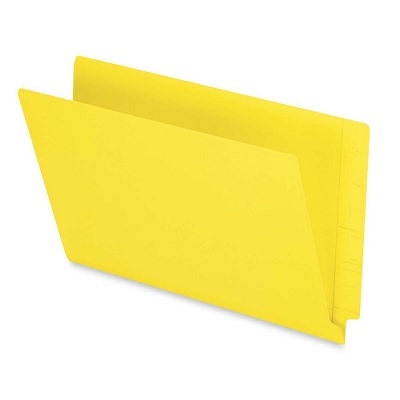 File Folder-End Tab, Legal Yellow