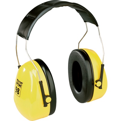 Ear Muffs-Peltor Optime 98 Headband, Yellow