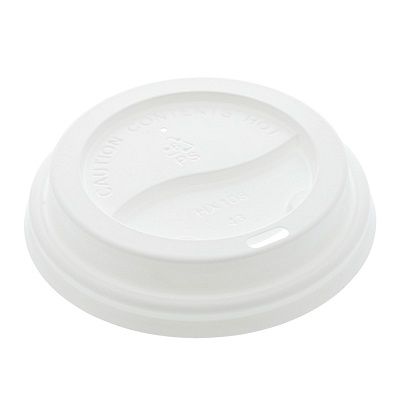 Cup Lids-Ripple Dome Cup, White 50/Pack
