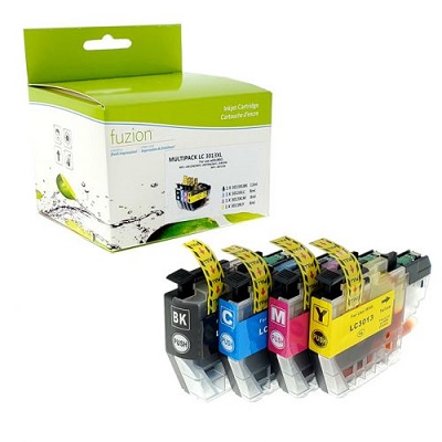 Inkjet Cartridge-Brother Lc3013 Compatible, Black & Cmy