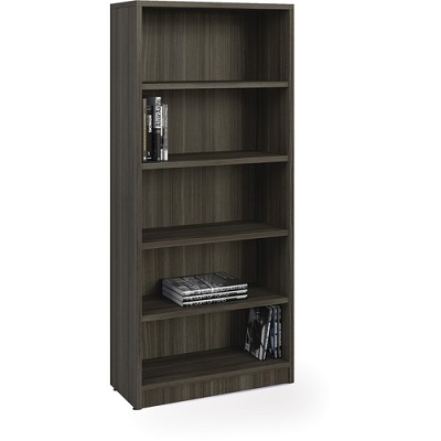 Bookcase-Innovations 5-Shelf 72"H, Grey Dusk