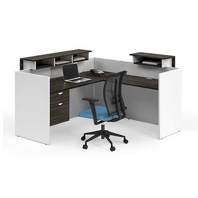 Workstation-Reception Innovations L-Shaped, Evening Zen