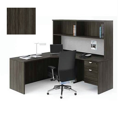 Workstation-Innovations L-Shaped, Left, Grey Dusk