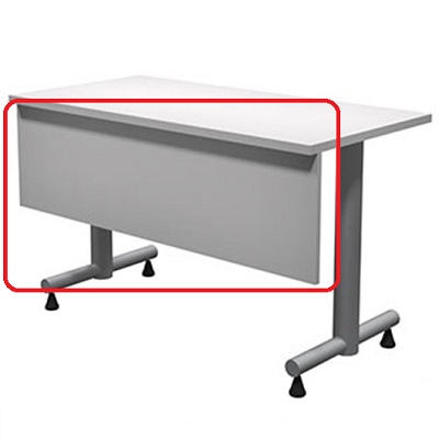 Modesty Panel-Innovations For 48" Surface, Laminate, Grey