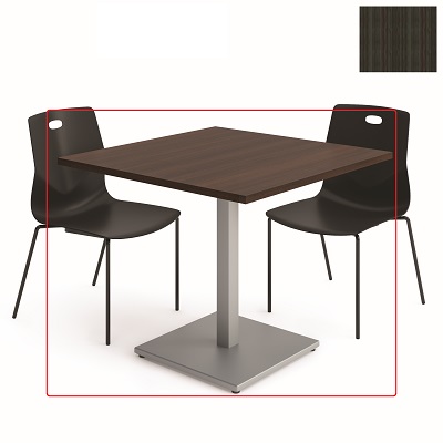 Table-Square Cafereria 36" X 36" X30" Grey Dusk