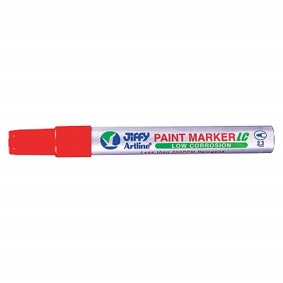 Marker-Paint, Artline, Low Corrosion, Bullet Tip, Red,12/pk