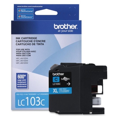 Inkjet Cartridge-Brother Cyan High Yield