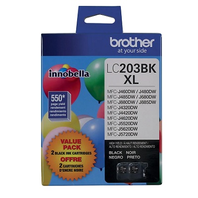 Inkjet Cartridge-Brother Black High Yield Twin Pack