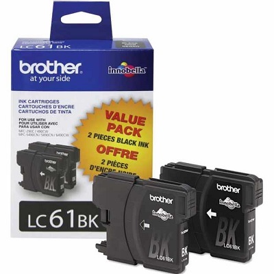 Inkjet Cartridge-Brother Black Standard Yield Twin Pack