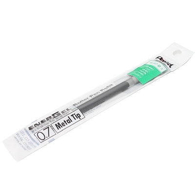 Pen Refill-Energel Retractable 0.7Mm Green,12/pk