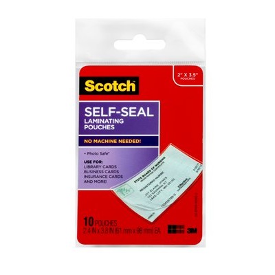 Laminating Pouch-Self-Adhesive Business Cards