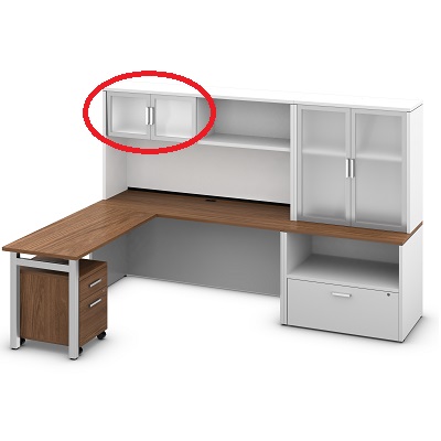 Hutch Door Set-Ionic Glazed 2/Set