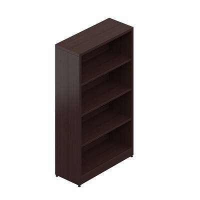 Bookcase-Ionic 48" High, Dark Espresso