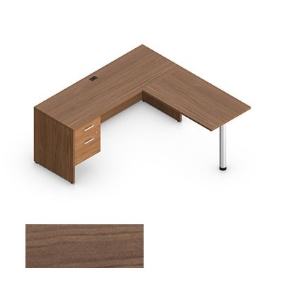 Desk-Ionic L-Shaped, Winter Cherry