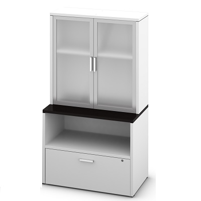 Cabinet Package-Ionic, Dark Espresso/ Designer White