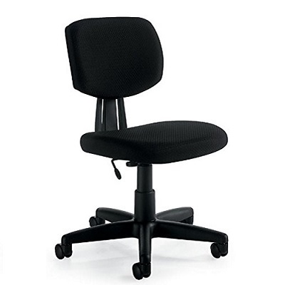 Chair-Task Tami Low Back Armless, Quilt Black