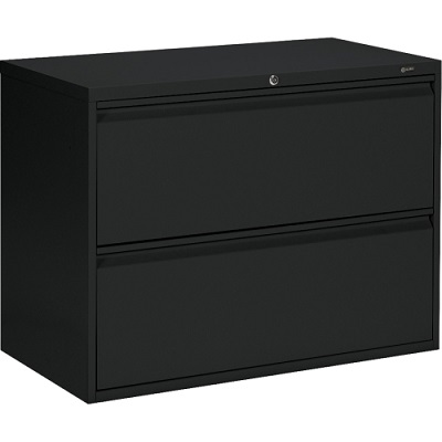 File Cabinet-Lateral Otg, 2 Drawer, Black