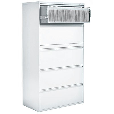 File Cabinet-Lateral Otg, 5 Drawer, Designer White