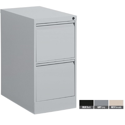 File Cabinet-Vertical Otg Letter 2 Drawer Grey