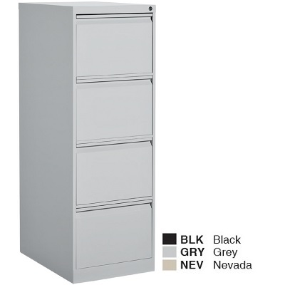 File Cabinet-Vertical Otg Legal 4 Drawer Black