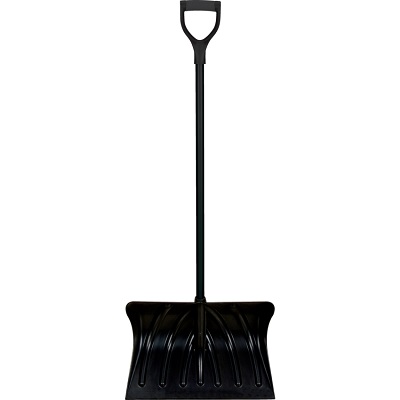 Shovel-Snow 54-3/4" Handle, 19-3/4" Blade, Black