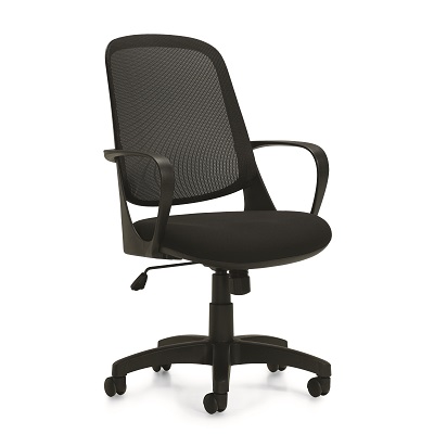 Chair-Tilter Amira Medium Mesh Back, Black