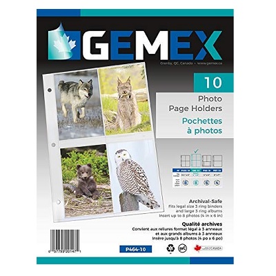 Sheet Protector-For Photos 4X6" Legal 10/Pack