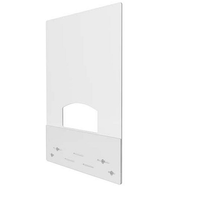 Barrier-Mounting 3/16" Acrylic W/Pass Thru, 31.5"Wx38"H