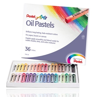 Pastels-Oil Pentel Arts, 36 Colours