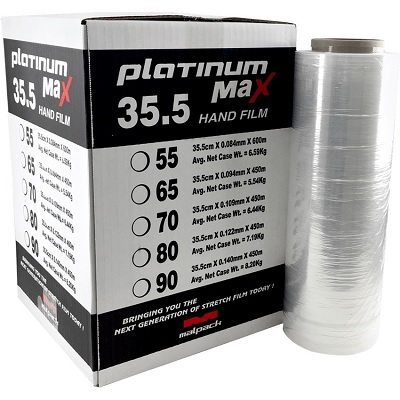Stretch Wrap-14"X1476' 65 Guage Platinum Max, Clear