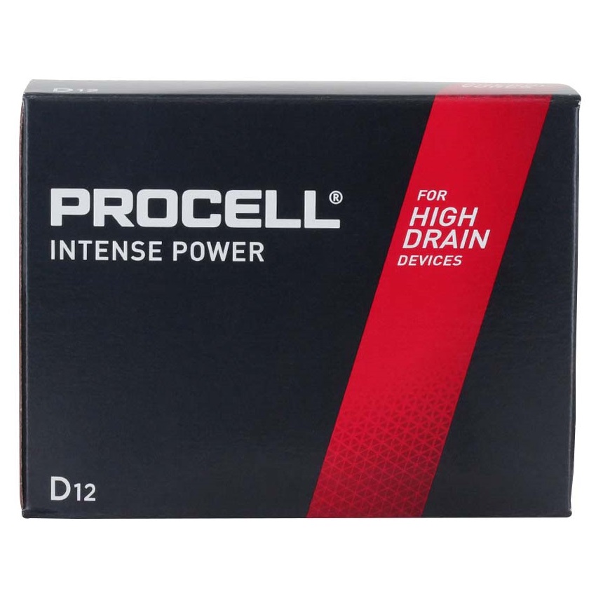 Battery-Alkaline Procell Intense D 12/Pack
