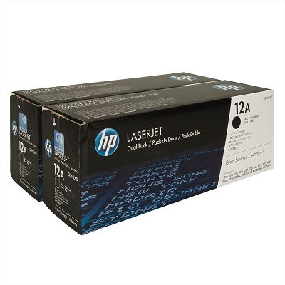 Laser Toner-Hp #12A Black Twin Pack