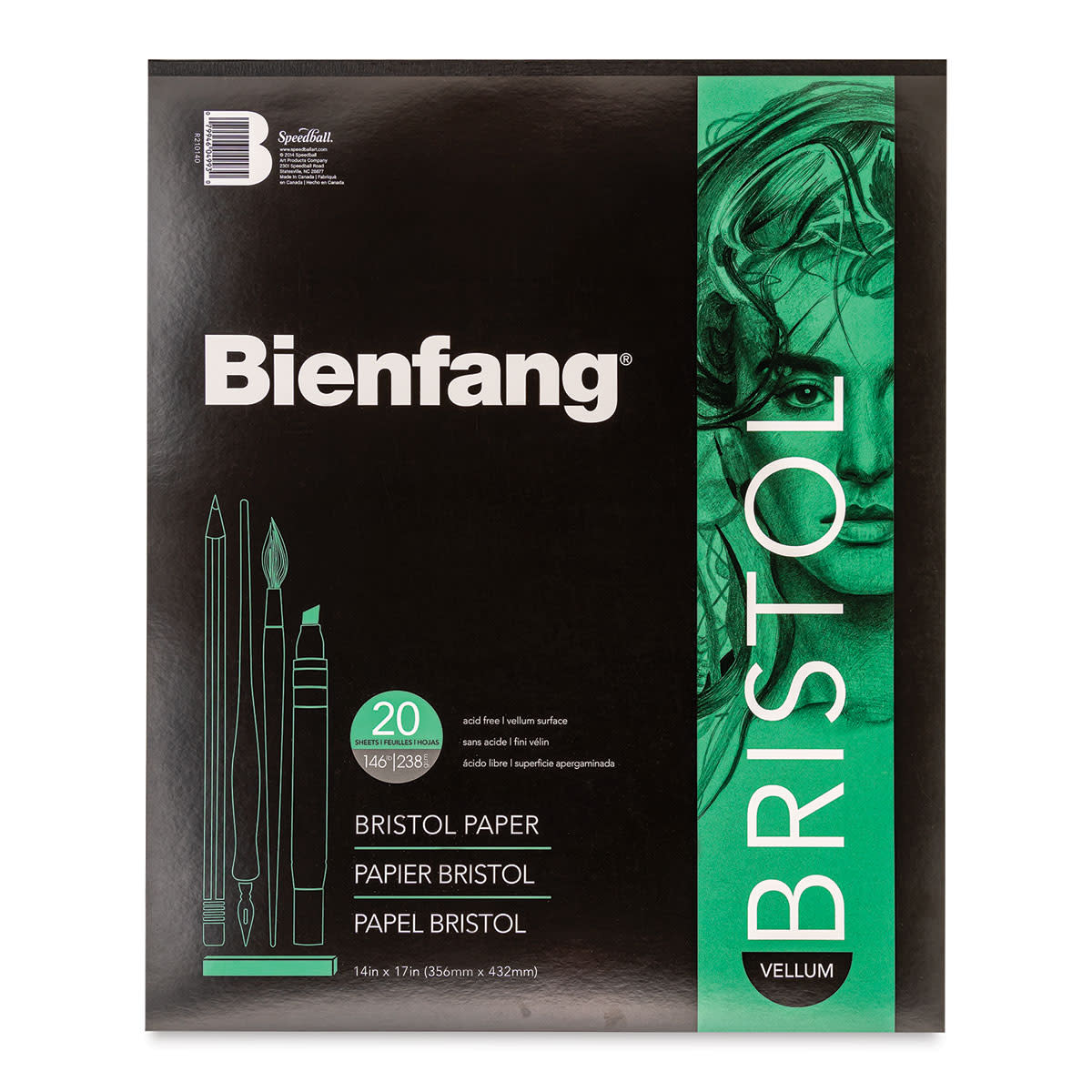 Speedball R210140 Bienfang Vellum Pads, 14 X 17 In