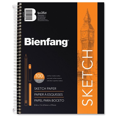 Sketch Book-5.5X 8.5, Bienfang #601, 100 Sht