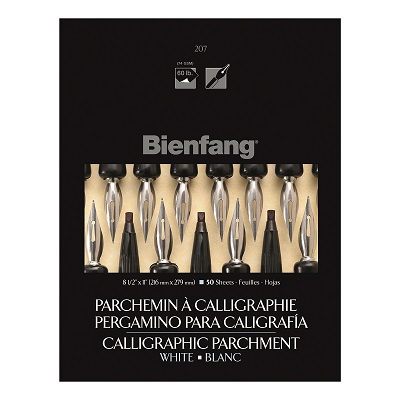 Calligraphy Parchment Paper 8.5X11, Bienfang #207, White