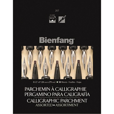 Calligraphy Parchment Paper 8.5X11, Bienfang #207, Assorted